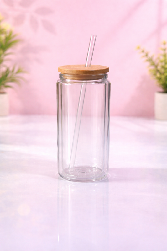 16Oz Glass SnowGlobe Cup